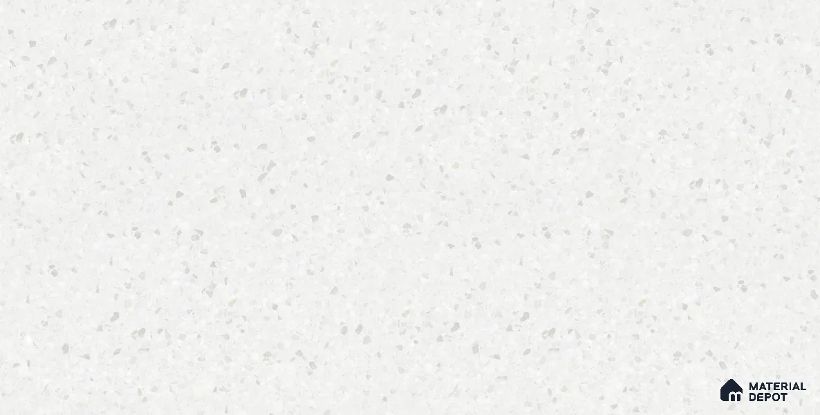 Terrazzo Floor & Wall Tile TL 10852 B Lucifer White 4 ft x 2 ft Carving Matte Finish Vitrified Tile - 9 mm | 5 Random Designs | Suitable for Living Room, Bedroom & Kitchen