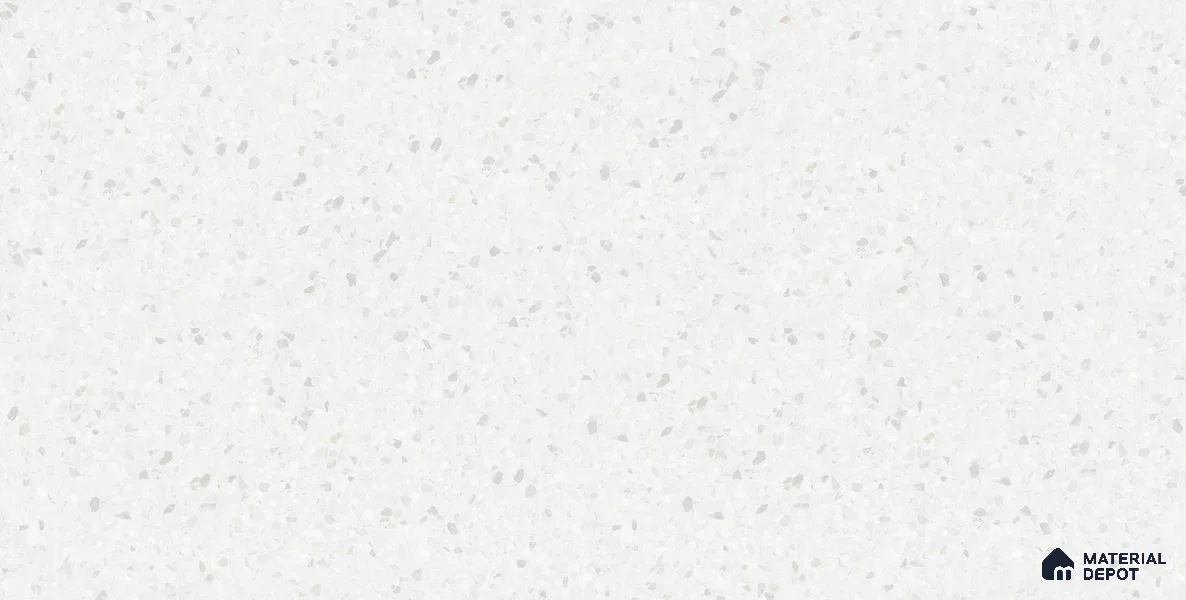 Terrazzo Floor & Wall Tile TL 10852 B Lucifer White 4 ft x 2 ft Carving Matte Finish Vitrified Tile - 9 mm | 5 Random Designs | Suitable for Living Room, Bedroom & Kitchen