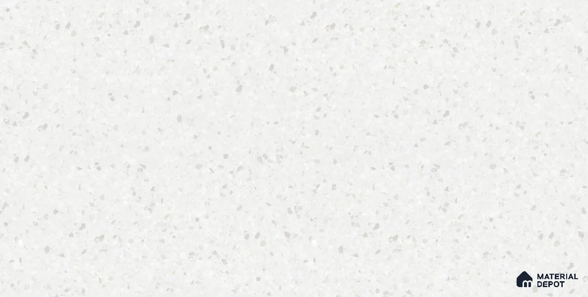Terrazzo Floor & Wall Tile TL 10852 B Lucifer White 4 ft x 2 ft Carving Matte Finish Vitrified Tile - 9 mm | 5 Random Designs | Suitable for Living Room, Bedroom & Kitchen