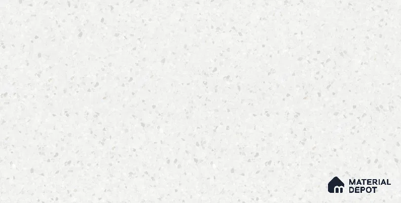 Terrazzo Floor & Wall Tile TL 10852 B Lucifer White 4 ft x 2 ft Carving Matte Finish Vitrified Tile - 9 mm | 5 Random Designs | Suitable for Living Room, Bedroom & Kitchen