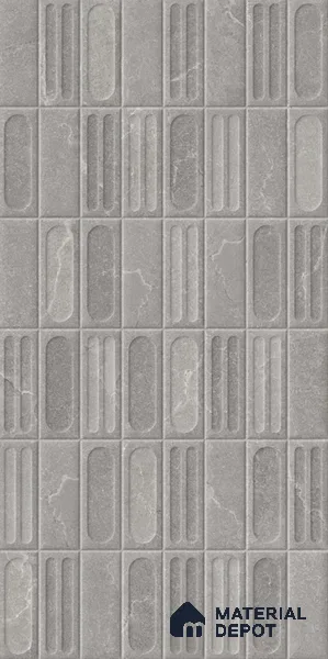 Punch Wall Tile TL 11974 Motella Silver Decore 4 ft x 2 ft Matte Finish Vitrified Tile - 9 mm