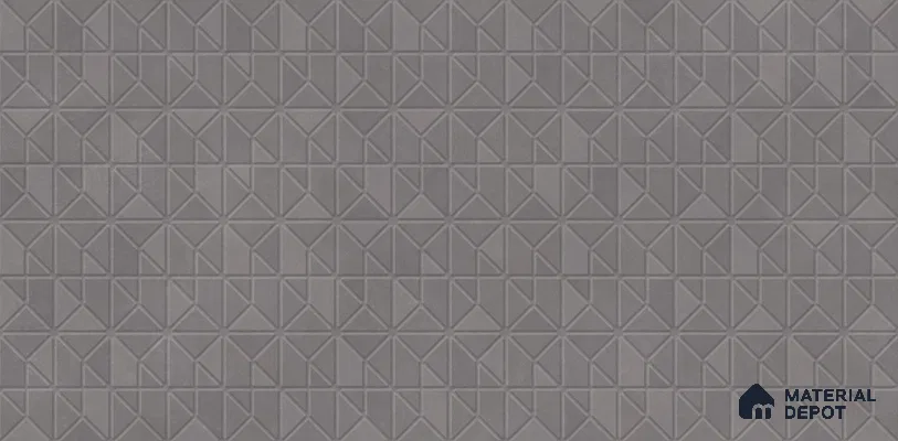 Patterned Wall Tile TL 11970 B Viena Gris Decor-1 4 ft x 2 ft Metallic Finish Vitrified Tile - 9 mm