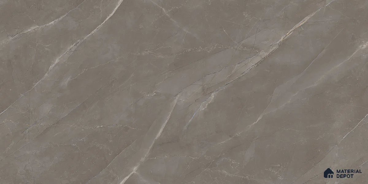 Endless Marble Floor & Wall Tile TL 10865 Lucca Armani Grey 4 ft x 2 ft Glossy Finish Vitrified Tile - 9 mm | 6 Random Designs | Suitable for Living Room, Bedroom & Kitchen