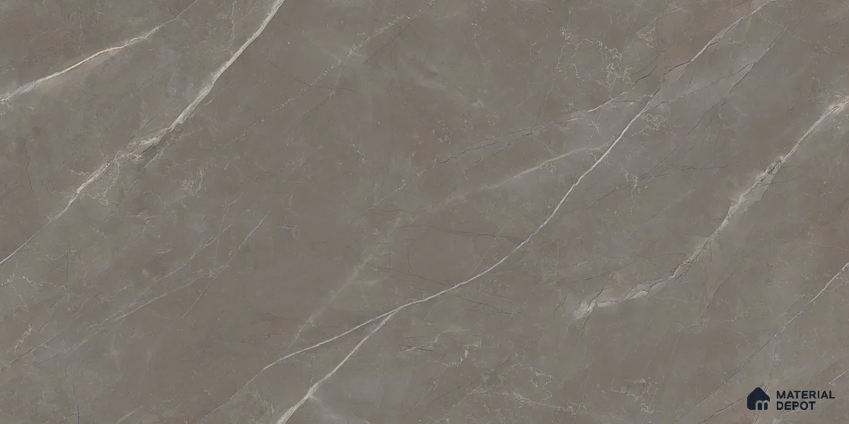 Endless Marble Floor & Wall Tile TL 10865 Lucca Armani Grey 4 ft x 2 ft Glossy Finish Vitrified Tile - 9 mm | 6 Random Designs | Suitable for Living Room, Bedroom & Kitchen