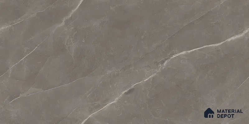 Endless Marble Floor & Wall Tile TL 10865 Lucca Armani Grey 4 ft x 2 ft Glossy Finish Vitrified Tile - 9 mm | 6 Random Designs | Suitable for Living Room, Bedroom & Kitchen