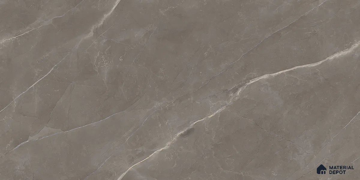 Endless Marble Floor & Wall Tile TL 10865 Lucca Armani Grey 4 ft x 2 ft Glossy Finish Vitrified Tile - 9 mm | 6 Random Designs | Suitable for Living Room, Bedroom & Kitchen