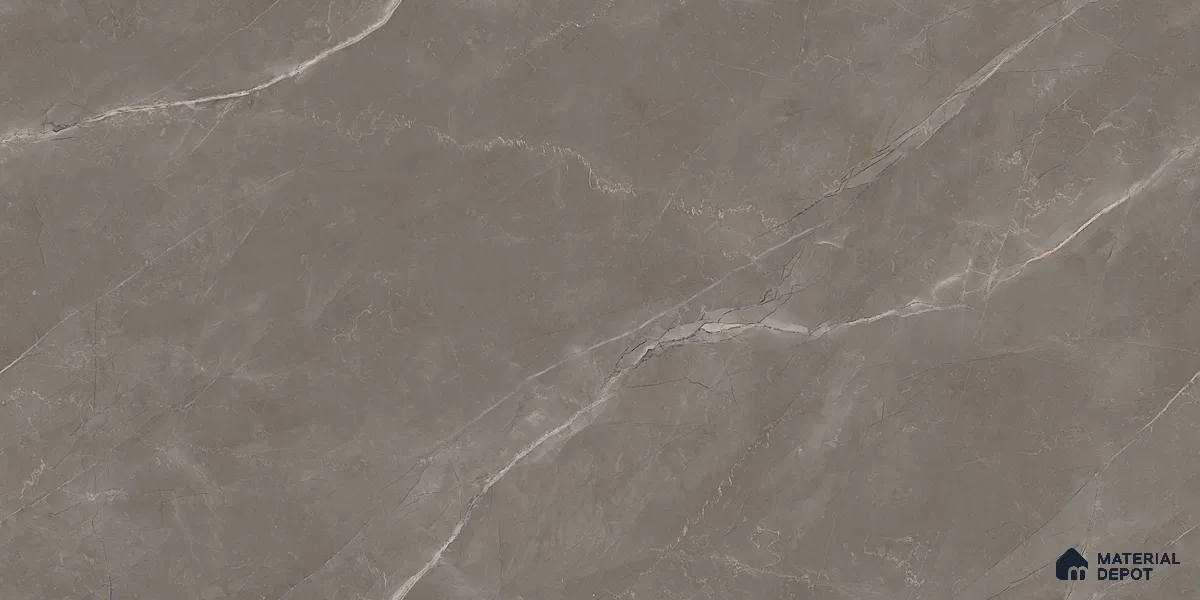 Endless Marble Floor & Wall Tile TL 10865 Lucca Armani Grey 4 ft x 2 ft Glossy Finish Vitrified Tile - 9 mm | 6 Random Designs | Suitable for Living Room, Bedroom & Kitchen