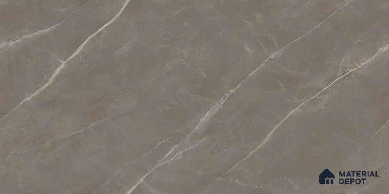 Endless Marble Floor & Wall Tile TL 10865 Lucca Armani Grey 4 ft x 2 ft Glossy Finish Vitrified Tile - 9 mm | 6 Random Designs | Suitable for Living Room, Bedroom & Kitchen