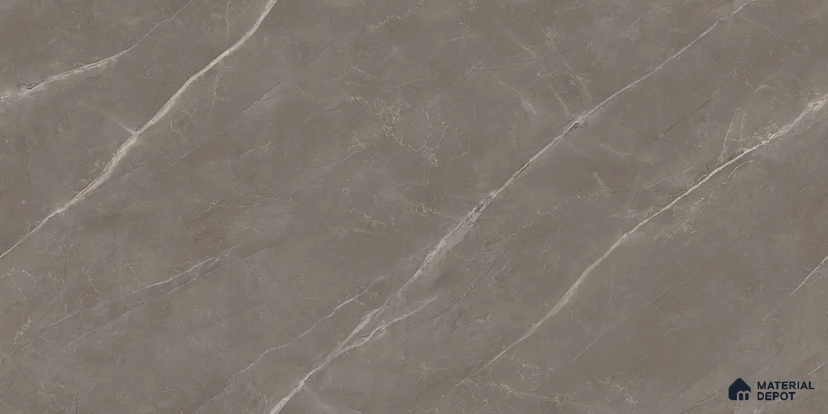 Endless Marble Floor & Wall Tile TL 10865 Lucca Armani Grey 4 ft x 2 ft Glossy Finish Vitrified Tile - 9 mm | 6 Random Designs | Suitable for Living Room, Bedroom & Kitchen