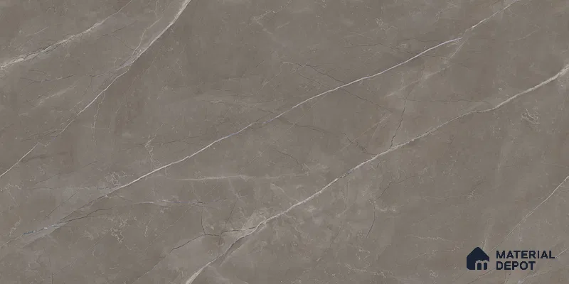 Endless Marble Floor & Wall Tile TL 10865 Lucca Armani Grey 4 ft x 2 ft Glossy Finish Vitrified Tile - 9 mm | 6 Random Designs | Suitable for Living Room, Bedroom & Kitchen