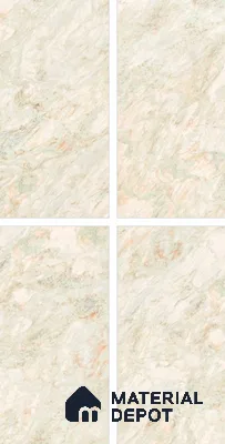 Marble Floor & Wall Tile TL 10859 B Miller Natural 4 ft x 2 ft Glossy Finish Vitrified Tile - 9 mm | 4 Random Designs | Suitable for Living Room, Bedroom & Kitchen