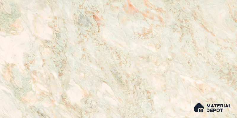 Marble Floor & Wall Tile TL 10859 B Miller Natural 4 ft x 2 ft Glossy Finish Vitrified Tile - 9 mm | 4 Random Designs | Suitable for Living Room, Bedroom & Kitchen