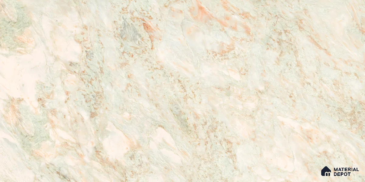 Marble Floor & Wall Tile TL 10859 B Miller Natural 4 ft x 2 ft Glossy Finish Vitrified Tile - 9 mm | 4 Random Designs | Suitable for Living Room, Bedroom & Kitchen
