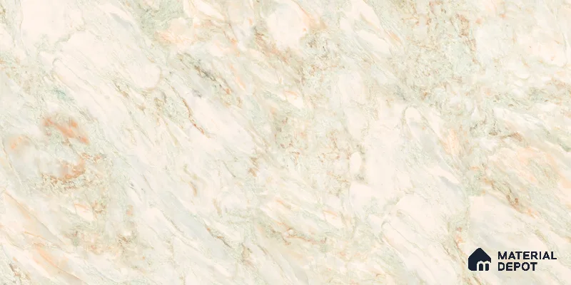 Marble Floor & Wall Tile TL 10859 B Miller Natural 4 ft x 2 ft Glossy Finish Vitrified Tile - 9 mm | 4 Random Designs | Suitable for Living Room, Bedroom & Kitchen