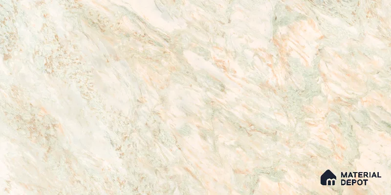 Marble Floor & Wall Tile TL 10859 B Miller Natural 4 ft x 2 ft Glossy Finish Vitrified Tile - 9 mm | 4 Random Designs | Suitable for Living Room, Bedroom & Kitchen