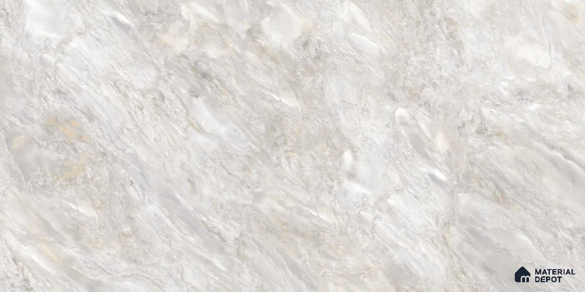 Marble Floor & Wall Tile TL 10859 Miller Grey 4 ft x 2 ft Glossy Finish Vitrified Tile - 9 mm | 4 Random Designs | Suitable for Living Room, Bedroom & Kitchen