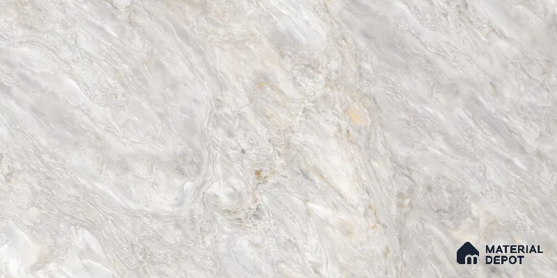 Marble Floor & Wall Tile TL 10859 Miller Grey 4 ft x 2 ft Glossy Finish Vitrified Tile - 9 mm | 4 Random Designs | Suitable for Living Room, Bedroom & Kitchen