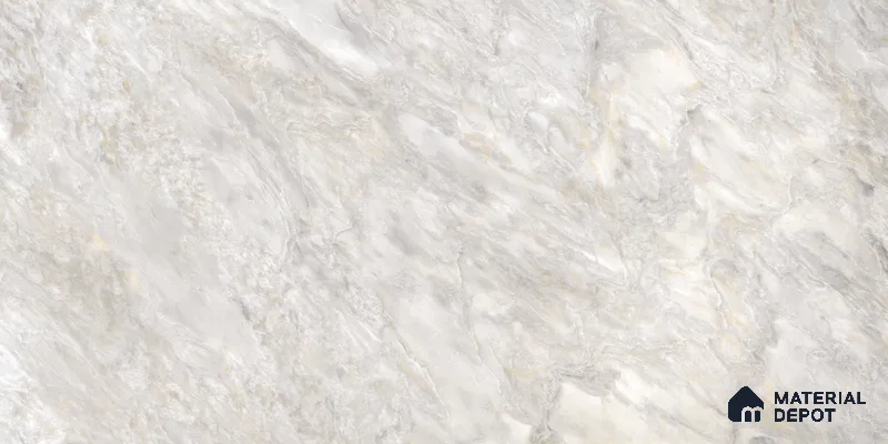 Marble Floor & Wall Tile TL 10859 Miller Grey 4 ft x 2 ft Glossy Finish Vitrified Tile - 9 mm | 4 Random Designs | Suitable for Living Room, Bedroom & Kitchen