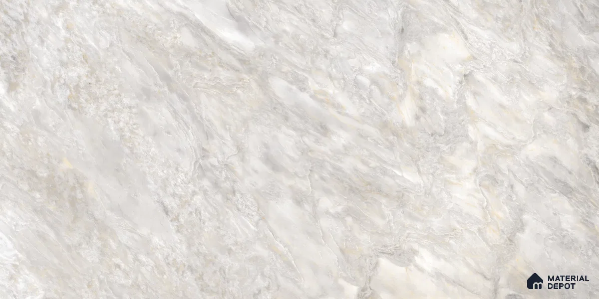 Marble Floor & Wall Tile TL 10859 Miller Grey 4 ft x 2 ft Glossy Finish Vitrified Tile - 9 mm | 4 Random Designs | Suitable for Living Room, Bedroom & Kitchen