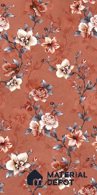 Floral Wall Tile TL 11972 J Roxy Chilli Decore 4 ft x 2 ft Granulla Finish Vitrified Tile - 9 mm | Suitable for Bathroom, Accent/Feature Wall, Dining Area