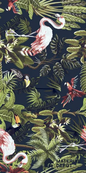 Tropical Wall Tile TL 12006 C Botanical Decor-5 4 ft x 2 ft Carving Matte Finish Vitrified Tile - 9 mm | Suitable for Bathroom, Accent/Feature Wall, Dining Area