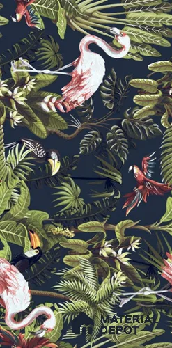 Tropical Wall Tile TL 12006 C Botanical Decor-5 4 ft x 2 ft Carving Matte Finish Vitrified Tile - 9 mm | Suitable for Bathroom, Accent/Feature Wall, Dining Area