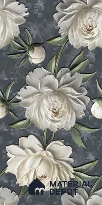 Floral Wall Tile TL 12237 C Fallon Rose Decore 4 ft x 2 ft Double Digital Finish Vitrified Tile - 9 mm | 2 Random Designs | Suitable for Bathroom, Accent/Feature Wall, Dining Area