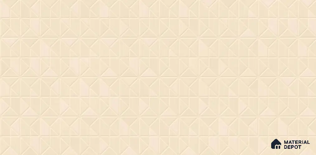 Patterned Wall Tile TL 11969 B Viena Beige Decor-1 4 ft x 2 ft Metallic Finish Vitrified Tile - 9 mm
