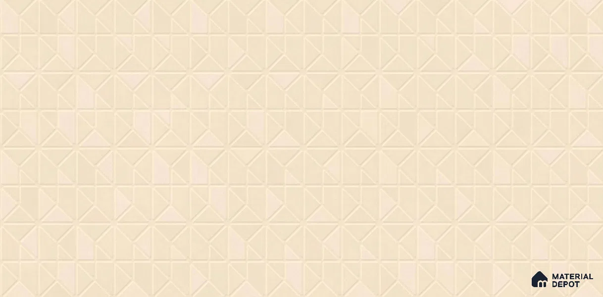 Patterned Wall Tile TL 11969 B Viena Beige Decor-1 4 ft x 2 ft Metallic Finish Vitrified Tile - 9 mm