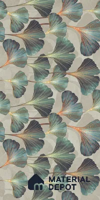 Floral Wall Tile TL 12232 Logas Olive Decore 4 ft x 2 ft Policer Glid Finish Vitrified Tile - 9 mm | Suitable for Bathroom, Accent/Feature Wall, Dining Area