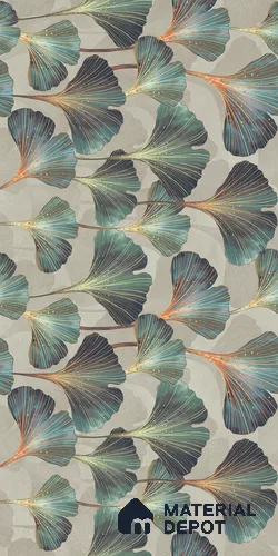 Floral Wall Tile TL 12232 Logas Olive Decore 4 ft x 2 ft Policer Glid Finish Vitrified Tile - 9 mm | Suitable for Bathroom, Accent/Feature Wall, Dining Area