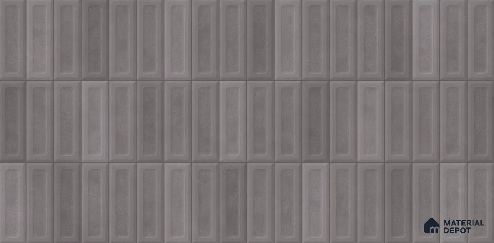 Subway Wall Tile TL 11970 C Viena Gris Decor-2 4 ft x 2 ft Metallic Finish Vitrified Tile - 9 mm