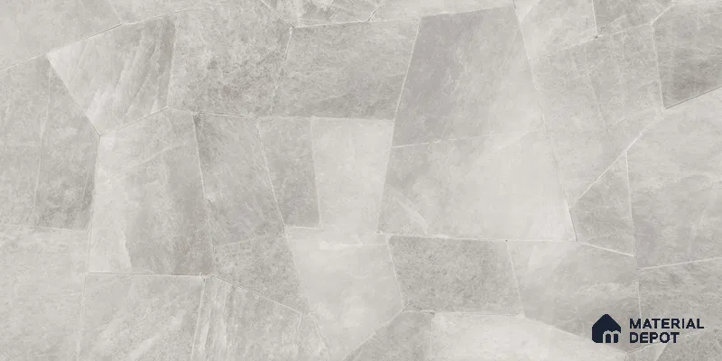 Marble Floor & Wall Tile TL 10861 Smokey Quartz Grey 4 ft x 2 ft Glossy Finish Vitrified Tile - 9 mm | 5 Random Designs | Suitable for Living Room, Bedroom & Kitchen