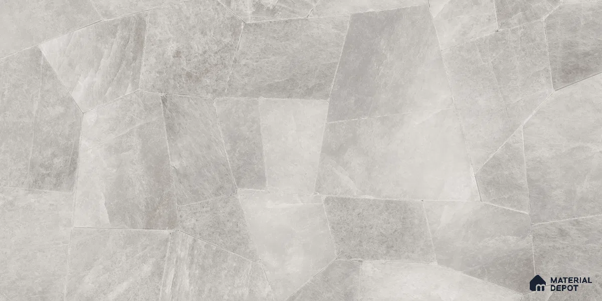 Marble Floor & Wall Tile TL 10861 Smokey Quartz Grey 4 ft x 2 ft Glossy Finish Vitrified Tile - 9 mm | 5 Random Designs | Suitable for Living Room, Bedroom & Kitchen