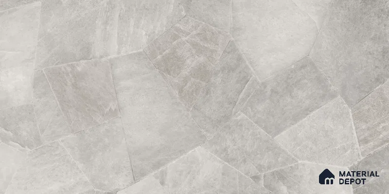 Marble Floor & Wall Tile TL 10861 Smokey Quartz Grey 4 ft x 2 ft Glossy Finish Vitrified Tile - 9 mm | 5 Random Designs | Suitable for Living Room, Bedroom & Kitchen