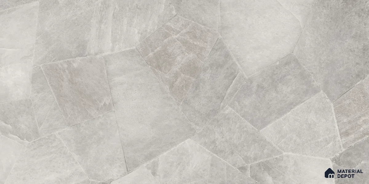 Marble Floor & Wall Tile TL 10861 Smokey Quartz Grey 4 ft x 2 ft Glossy Finish Vitrified Tile - 9 mm | 5 Random Designs | Suitable for Living Room, Bedroom & Kitchen