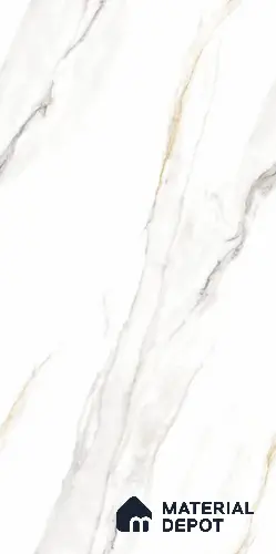 Endless Marble Floor & Wall Tile TL 10863 Cromac Bianco 4 ft x 2 ft Glossy Finish Vitrified Tile - 9 mm | 6 Random Designs | Suitable for Living Room, Bedroom & Kitchen