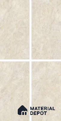 Marble Floor & Wall Tile TL 10860 Nevia Tajmahal Beige 4 ft x 2 ft Glossy Finish Vitrified Tile - 9 mm | 6 Random Designs | Suitable for Living Room, Bedroom & Kitchen