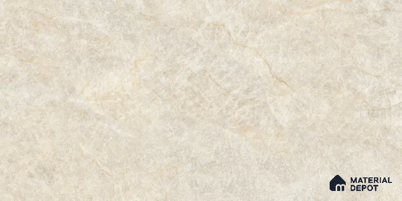 Marble Floor & Wall Tile TL 10860 Nevia Tajmahal Beige 4 ft x 2 ft Glossy Finish Vitrified Tile - 9 mm | 6 Random Designs | Suitable for Living Room, Bedroom & Kitchen
