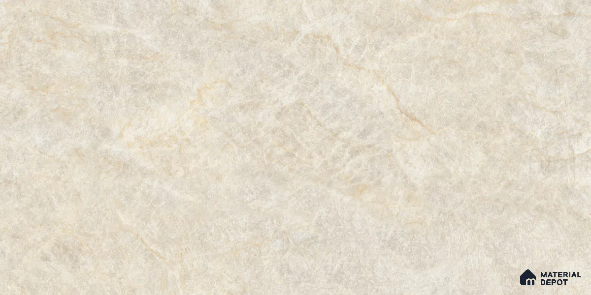 Marble Floor & Wall Tile TL 10860 Nevia Tajmahal Beige 4 ft x 2 ft Glossy Finish Vitrified Tile - 9 mm | 6 Random Designs | Suitable for Living Room, Bedroom & Kitchen