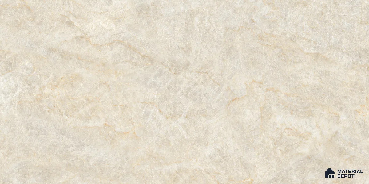 Marble Floor & Wall Tile TL 10860 Nevia Tajmahal Beige 4 ft x 2 ft Glossy Finish Vitrified Tile - 9 mm | 6 Random Designs | Suitable for Living Room, Bedroom & Kitchen