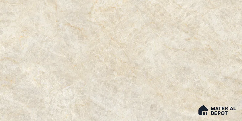 Marble Floor & Wall Tile TL 10860 Nevia Tajmahal Beige 4 ft x 2 ft Glossy Finish Vitrified Tile - 9 mm | 6 Random Designs | Suitable for Living Room, Bedroom & Kitchen