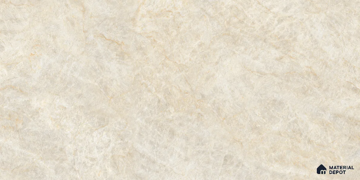 Marble Floor & Wall Tile TL 10860 Nevia Tajmahal Beige 4 ft x 2 ft Glossy Finish Vitrified Tile - 9 mm | 6 Random Designs | Suitable for Living Room, Bedroom & Kitchen
