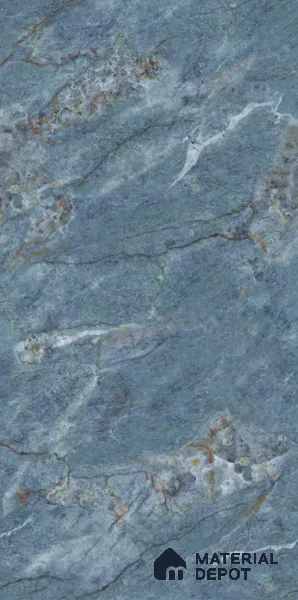 Endless Marble Floor & Wall Tile TL 10870 B Ileum Green 4 ft x 2 ft High Gloss Finish Vitrified Tile - 9 mm | 5 Random Designs | Suitable for Living Room, Bedroom & Kitchen