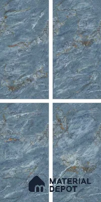 Endless Marble Floor & Wall Tile TL 10870 B Ileum Green 4 ft x 2 ft High Gloss Finish Vitrified Tile - 9 mm | 5 Random Designs | Suitable for Living Room, Bedroom & Kitchen