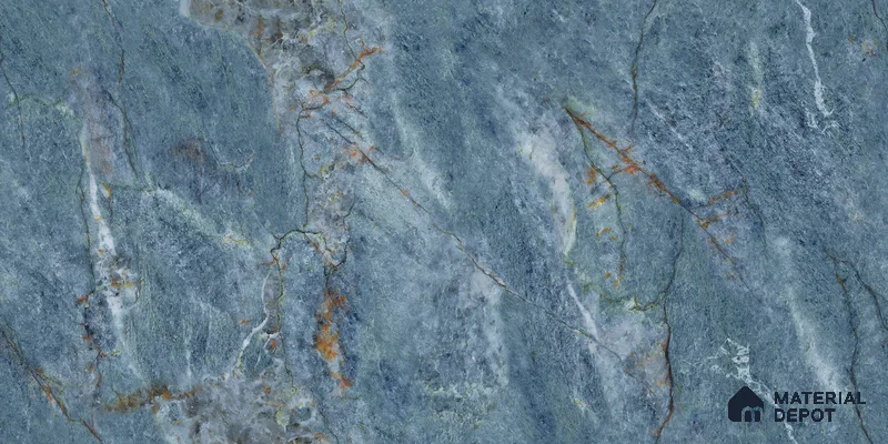 Endless Marble Floor & Wall Tile TL 10870 B Ileum Green 4 ft x 2 ft High Gloss Finish Vitrified Tile - 9 mm | 5 Random Designs | Suitable for Living Room, Bedroom & Kitchen