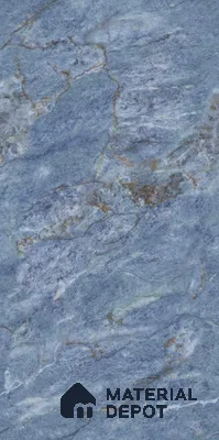 Endless Marble Floor & Wall Tile TL 10870 Ileum Blue 4 ft x 2 ft High Gloss Finish Vitrified Tile - 9 mm | 5 Random Designs | Suitable for Living Room, Bedroom & Kitchen