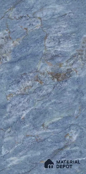 Endless Marble Floor & Wall Tile TL 10870 Ileum Blue 4 ft x 2 ft High Gloss Finish Vitrified Tile - 9 mm | 5 Random Designs | Suitable for Living Room, Bedroom & Kitchen