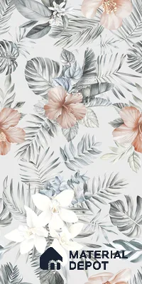 Floral Wall Tile TL 12258 Differ Decore 4 ft x 2 ft Mattcer Glid Finish Vitrified Tile - 9 mm | Suitable for Bathroom, Accent/Feature Wall, Dining Area