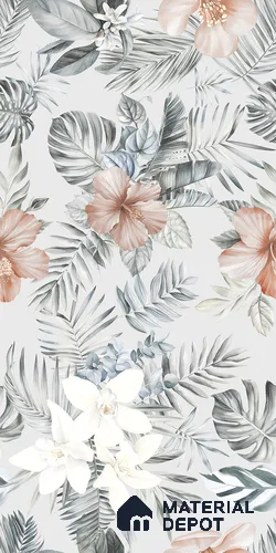 Floral Wall Tile TL 12258 Differ Decore 4 ft x 2 ft Mattcer Glid Finish Vitrified Tile - 9 mm | Suitable for Bathroom, Accent/Feature Wall, Dining Area